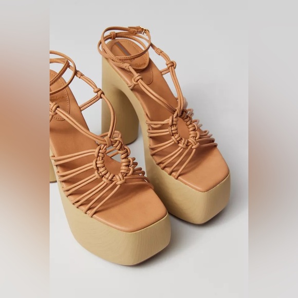NIB sam edelman gia platform heel in sand - Picture 1 of 6